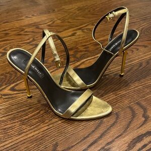Nine West Metallic Gold Heels